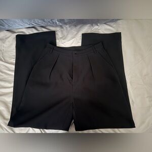 Women’s Black Pleated Trousers